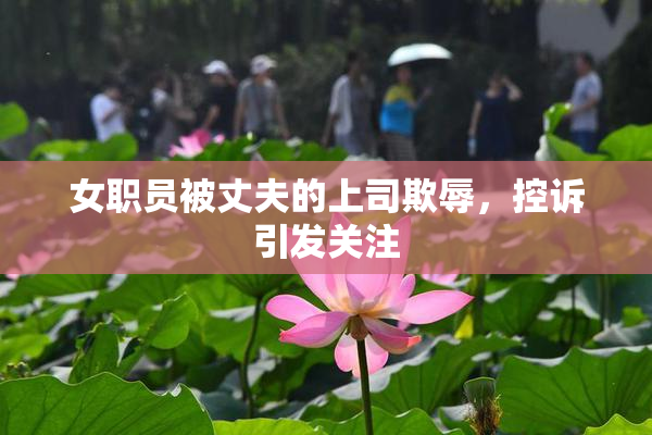 女职员被丈夫的上司欺辱，控诉引发关注