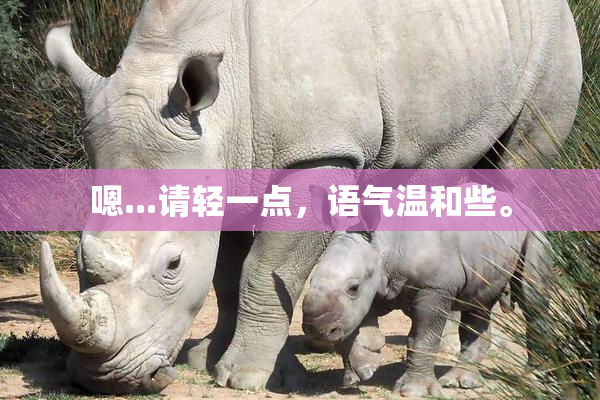 嗯...请轻一点，语气温和些。