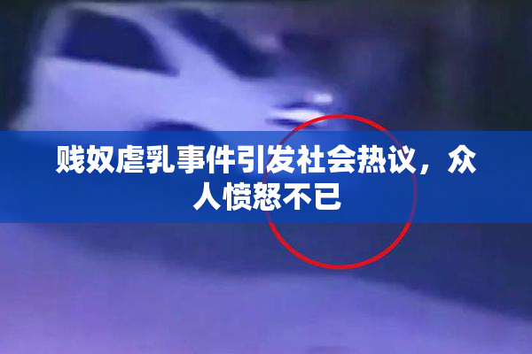 贱奴虐乳事件引发社会热议，众人愤怒不已