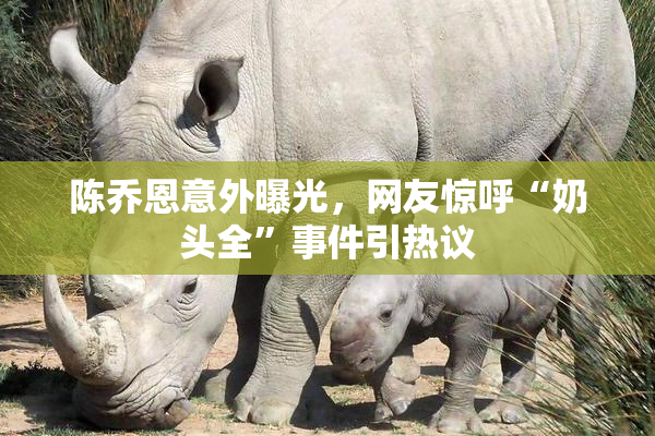 陈乔恩意外曝光，网友惊呼“奶头全”事件引热议