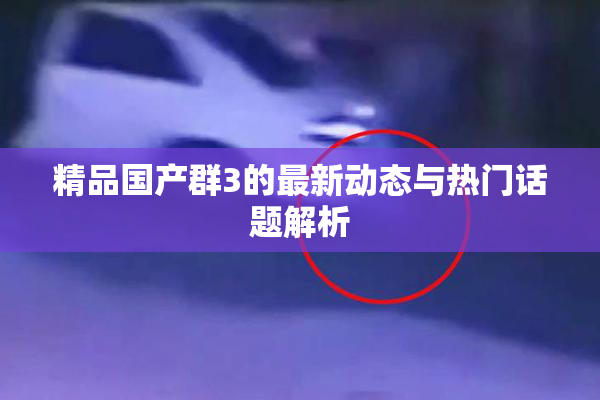精品国产群3的最新动态与热门话题解析