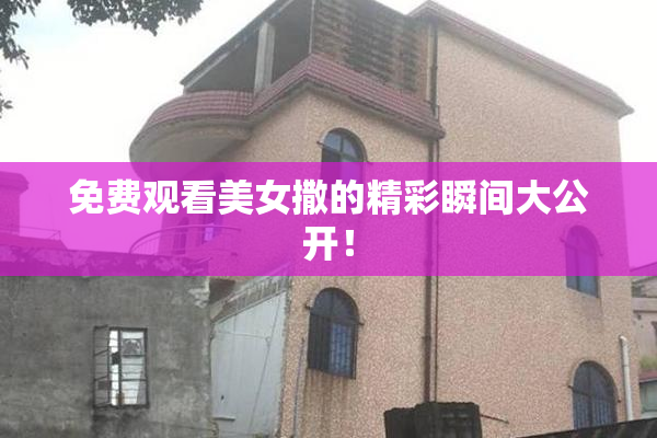 免费观看美女撒的精彩瞬间大公开！