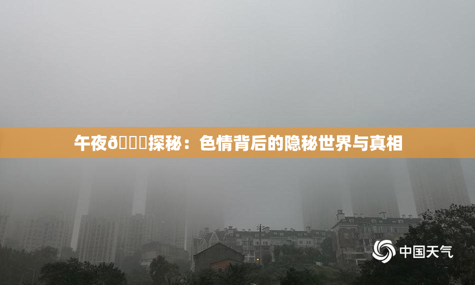 午夜🈚探秘：色情背后的隐秘世界与真相