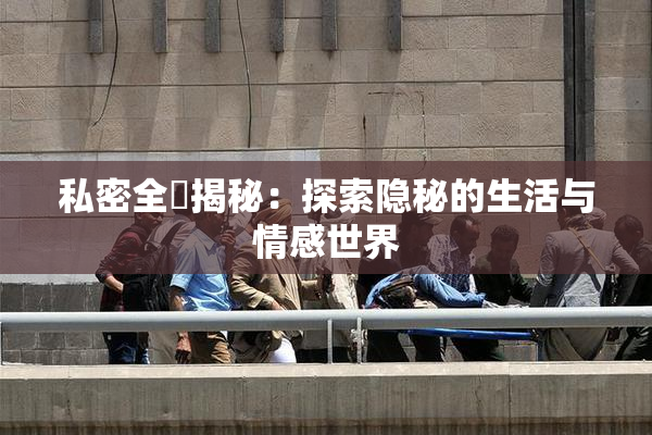 私密全婐揭秘：探索隐秘的生活与情感世界