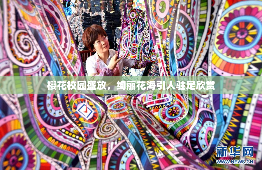樱花校园盛放，绚丽花海引人驻足欣赏