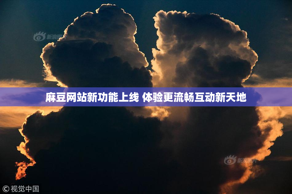 麻豆网站新功能上线 体验更流畅互动新天地