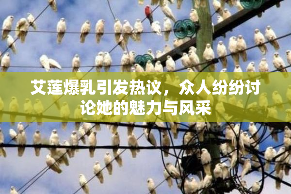 艾莲爆乳引发热议，众人纷纷讨论她的魅力与风采