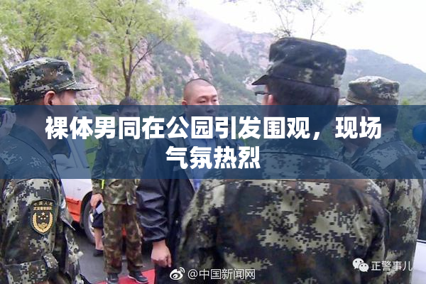 裸体男同在公园引发围观，现场气氛热烈