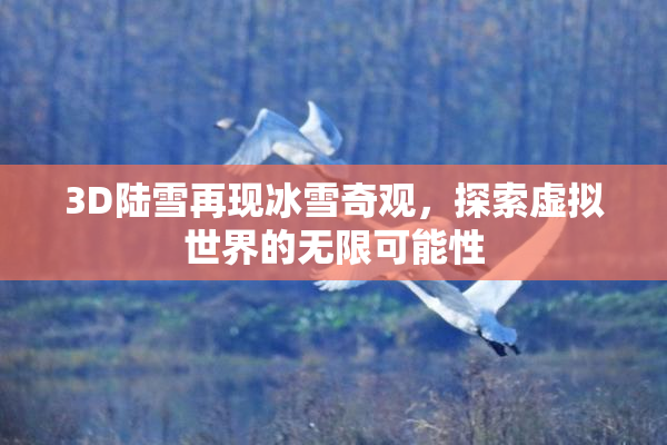 3D陆雪再现冰雪奇观，探索虚拟世界的无限可能性