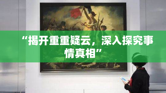 “揭开重重疑云，深入探究事情真相”