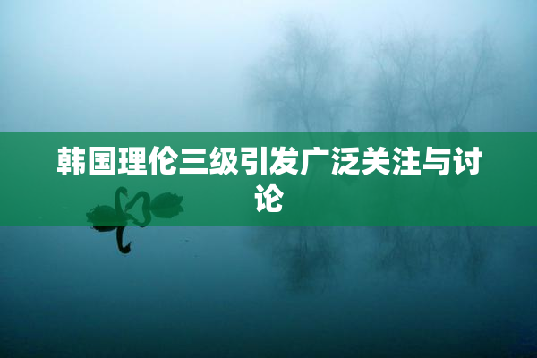 韩国理伦三级引发广泛关注与讨论