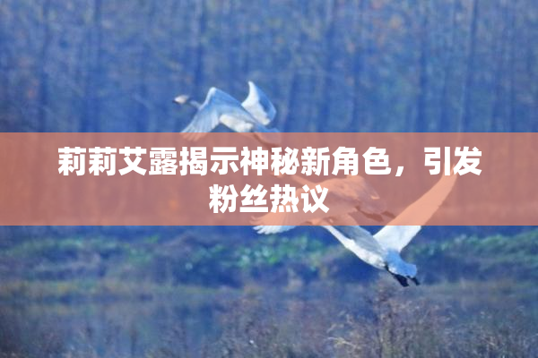 莉莉艾露揭示神秘新角色，引发粉丝热议