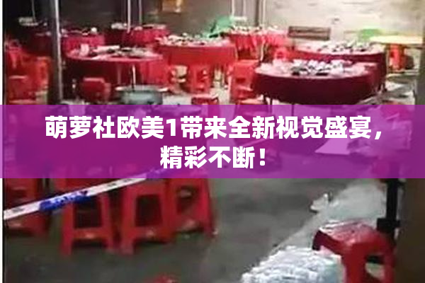 萌萝社欧美1带来全新视觉盛宴，精彩不断！
