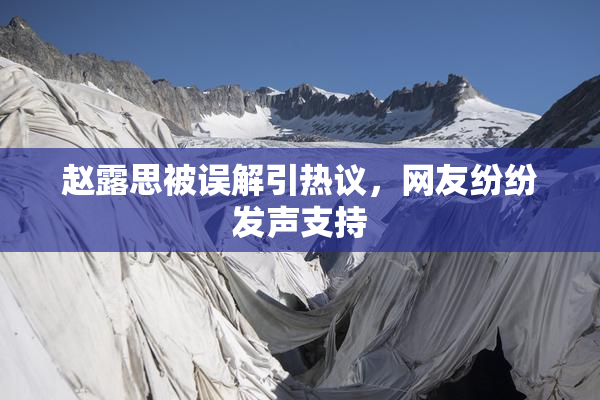 赵露思被误解引热议，网友纷纷发声支持