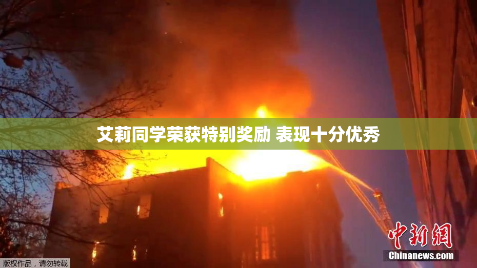 艾莉同学荣获特别奖励 表现十分优秀