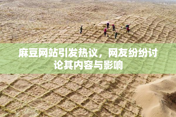 麻豆网站引发热议，网友纷纷讨论其内容与影响