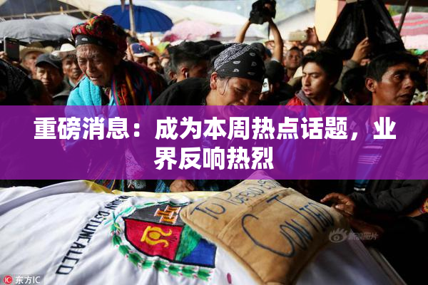 重磅消息：成为本周热点话题，业界反响热烈
