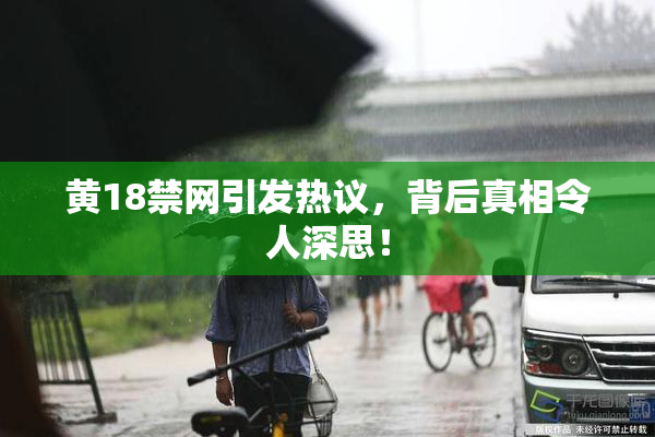 黄18禁网引发热议，背后真相令人深思！