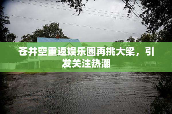 苍井空重返娱乐圈再挑大梁，引发关注热潮